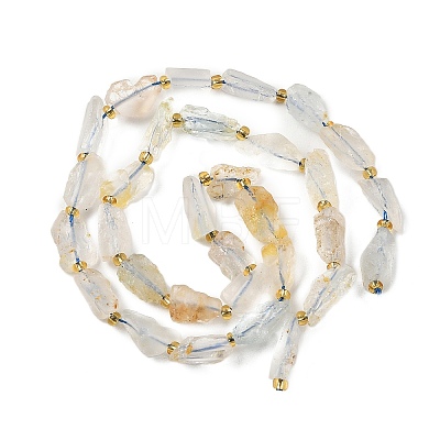 Raw Rough Natural White Topaz Beads Strands G-D101-A15-1