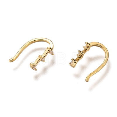 Brass Cuff Earrings ZIRC-Z015-02G-1