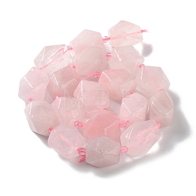 Natural Rose Quartz Beads Strands G-C182-30-02-1