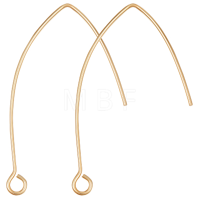 50Pcs Brass Earring Hooks KK-BBC0004-39-1