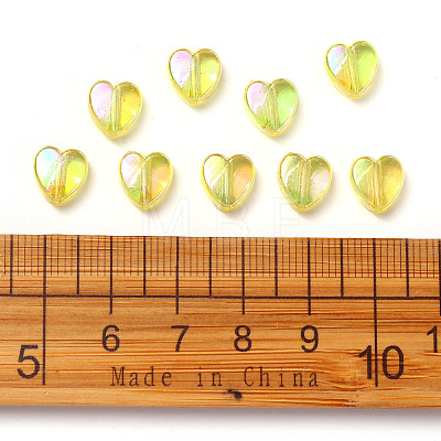 100Pcs Eco-Friendly Transparent Acrylic Beads TACR-YW0001-07E-1