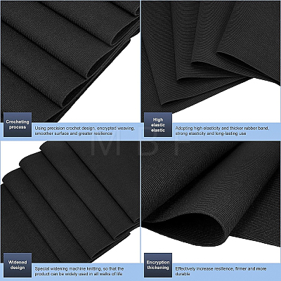 Latex Ultra Wide Flat Elastic Rubber Band EC-BC0001-32B-1