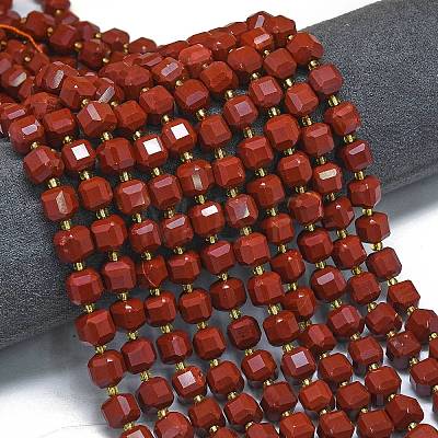 Natural Red Jasper Beads Strands G-K389-A13-01-1