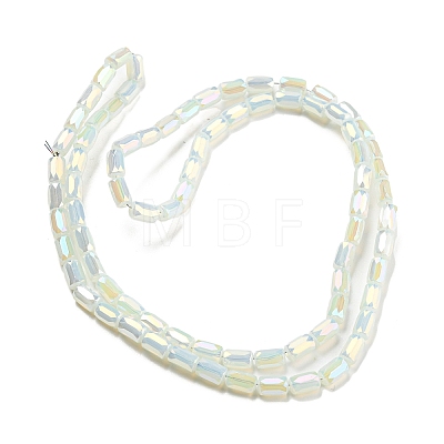 Imitation Jade Glass Beads Strands X-EGLA-P052-03A-02-1
