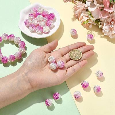 40Pcs Imitation Pearl Acrylic Beads OACR-FS0002-89A-12-1
