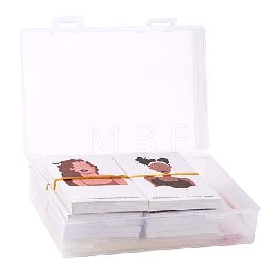 120Pcs 6 Style Cardboard Jewelry Display Cards DIY-LS0003-93-1