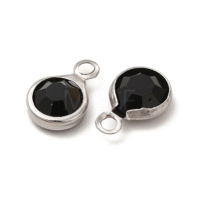 304 Stainless Steel with Glass Charms STAS-G305-11P-02-1