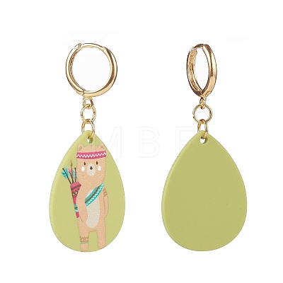 (Jewelry Parties Factory Sale)Brass Huggie Hoop Earring EJEW-JE04484-06-1