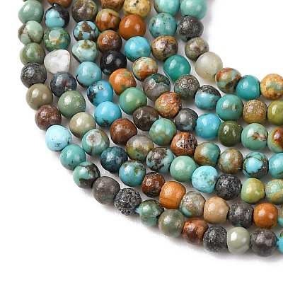 Natural Turquoise Beads Strands X-G-K366-G01-2mm-1