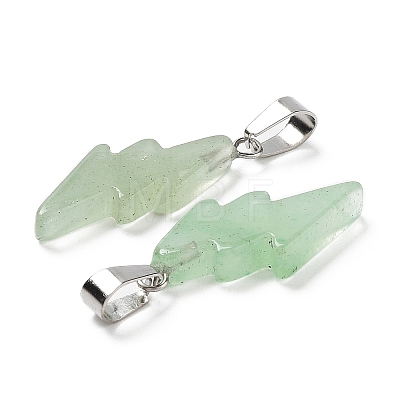 Natural Green Aventurine Pendants G-C057-01P-02-1