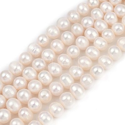 Natural Cultured Freshwater Pearl Beads Strands PEAR-I007-07Z-07C-1