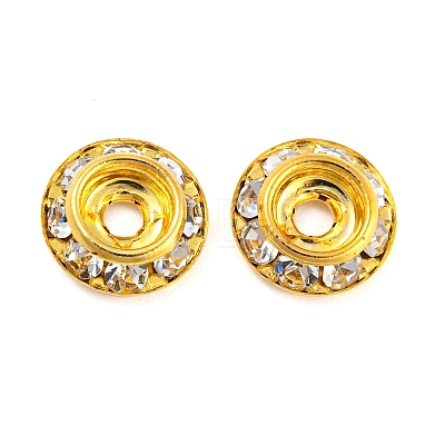 Brass Crystal Rhinestone Beads RB-F035-06A-G-1