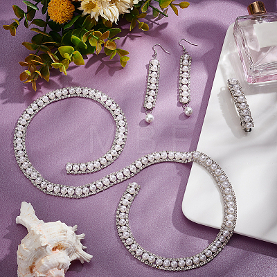  Double Rows Alloy Rhinestone Cup Chain FIND-NB0002-71-1