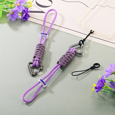 Polyester Cord Ropes Pendant Decorations HJEW-TADJ0022-01B-1