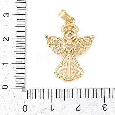 Brass Micro Pave Cubic Zirconia Pendants LS-KK-H525-08G-1