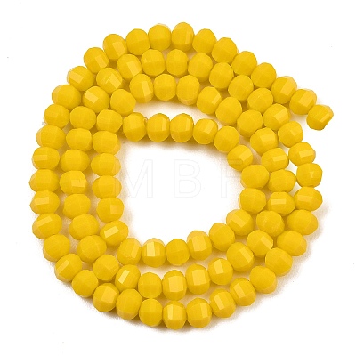 Opaque Glass Beads Strands GLAA-G125-01C-03-1