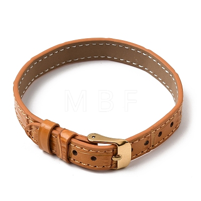 Imitation Leather String Bracelets with Stainless Steel Buckles AJEW-Z053-01B-1