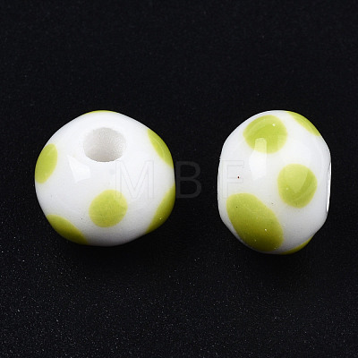 Handmade Porcelain Beads PORC-S504-001H-1