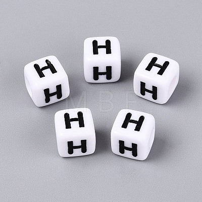 Opaque Acrylic Beads SACR-N020-04A-H-1
