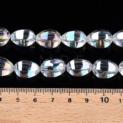 Electroplate Glass Beads Strands EGLA-T028-01A-1