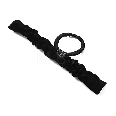 Polyester Elastic Hair Accessories AJEW-Z049-05C-1