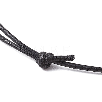 3Pcs 3 Styles Adjustable Waxed Polyester Cord Necklaces Making AJEW-JB01308-1