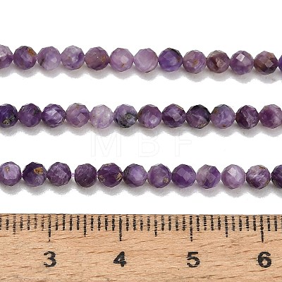 Natural Charoite Beads Strands GG-CBA77FB-B02-3mm-1