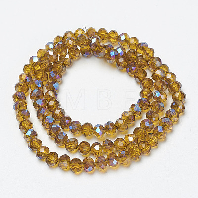 Electroplate Glass Beads Strands EGLA-A034-T3mm-I17-1