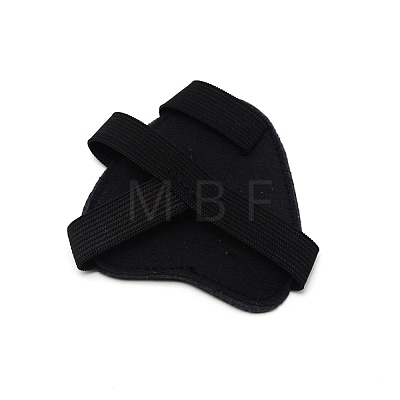Fingers PU Leather Archery Bow Gloves Tip Protector AJEW-WH0252-07-1