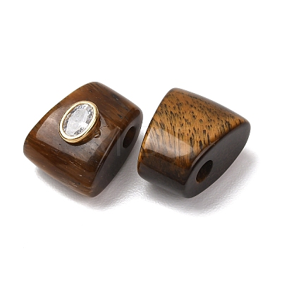 Natural Tiger Eye European Beads GG-CBA9389-02J-1