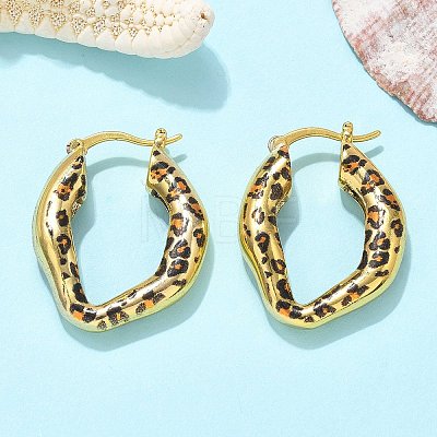 Brass Hoop Earrings EJEW-Q015-12A-G-1