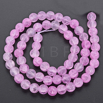 Crackle Glass Beads Strands GLAA-S192-D-007-1