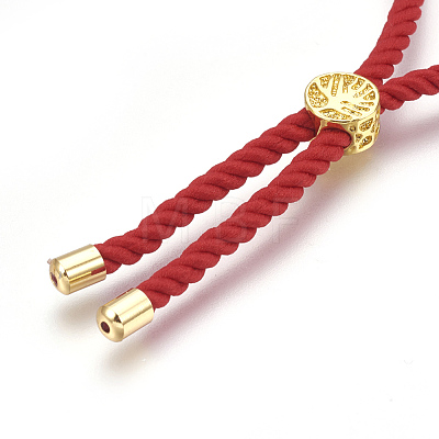 Cotton Cord Bracelet Making KK-F758-03-G-1