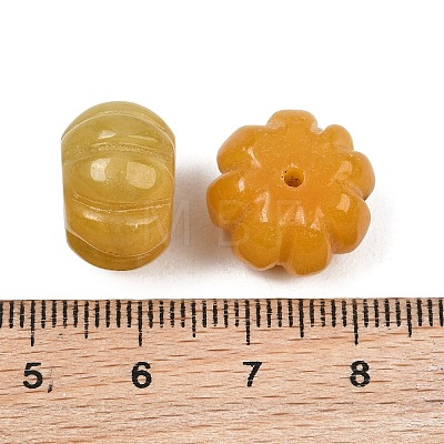 Dyed Natural Myanmar Jade Burmese Jade Carved Beads GG-CBAC08B-03B-1