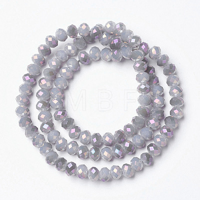 Electroplate Glass Beads Strands EGLA-A034-J4mm-G02-1