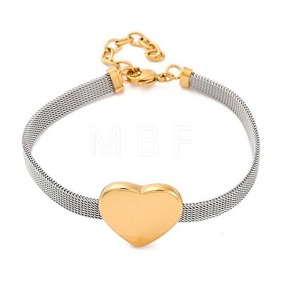 Ion Plating(IP) Fashionable 304 Stainless Steel Bracelets BJEW-J038-47G-1
