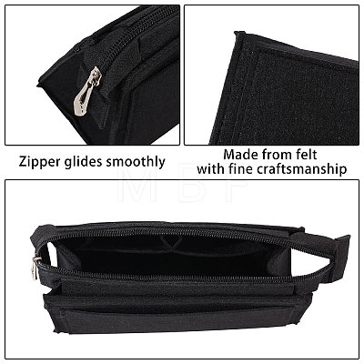 Rectangle Felt Purse Organizer Insert DIY-CO0001-11A-02-1