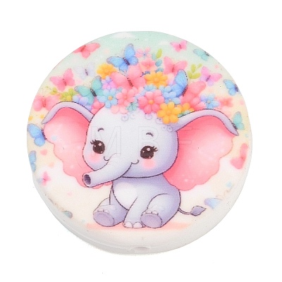 Printed Silicone Beads SL-CBADDB1-08E-1