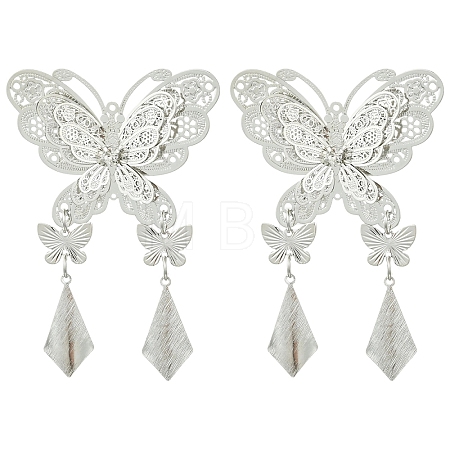 2Pcs Brass Pendants HJEW-YW00466-03-1