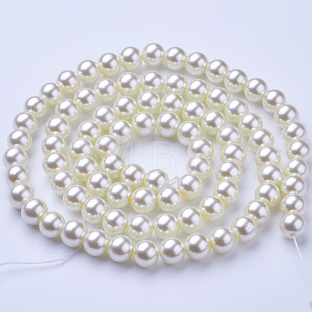 Glass Pearl Beads Strands HY-10D-B02-1