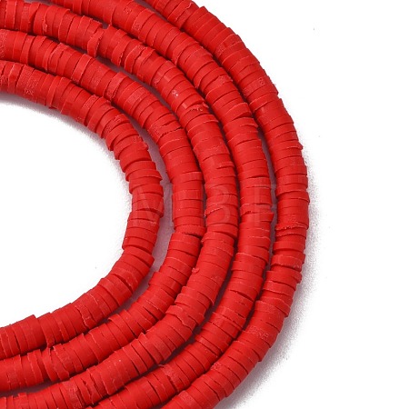 Handmade Polymer Clay Beads Strands CLAY-R089-4mm-Q045-1