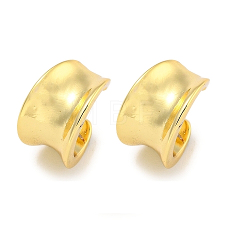 Brass Cuff Earrings EJEW-C104-134G-1