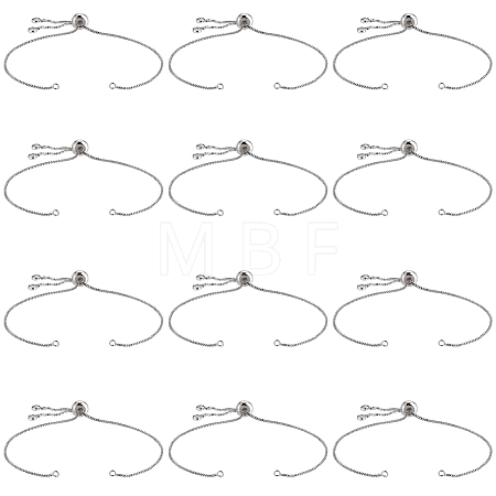 32Pcs Rack Plating Adjustable Brass Slider Bracelet Making KK-SP0001-78P-1