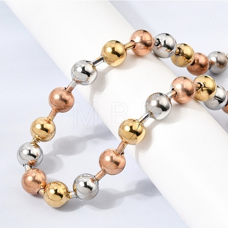 304 Stainless Steel Ball Chains Necklaces for Unisex NJEW-K305-01A-1
