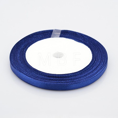 1/4 inch(6mm) Dark Blue Satin Ribbon X-RC6mmY038-1