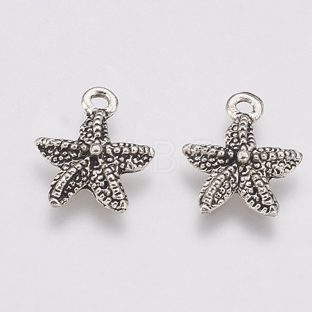 Tibetan Style Alloy Charms TIBE-T011-207AS-FF-1