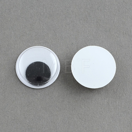 Black & White Wiggle Googly Eyes Cabochons DIY Scrapbooking Crafts Toy Accessories KY-S002-6mm-1