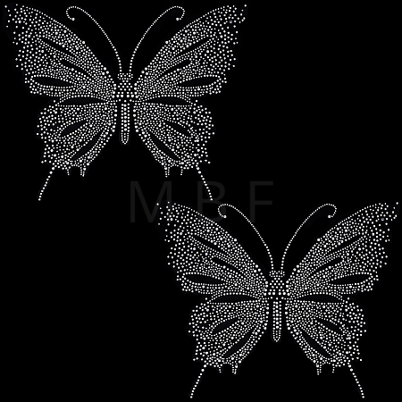 2Pcs Resin Hotfix Rhinestone DIY-CP0013-89A-1