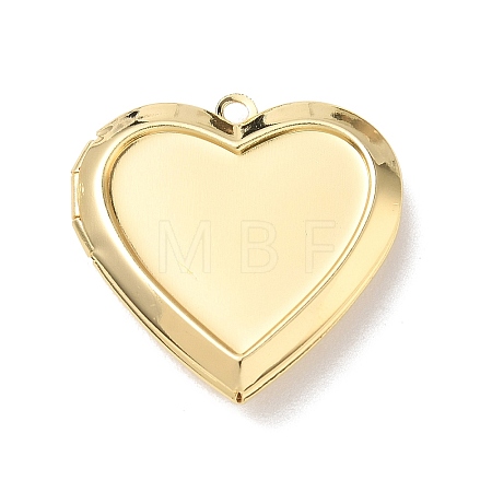 Brass Locket Pendant Cabochon Settings KK-L268-021G-02-1