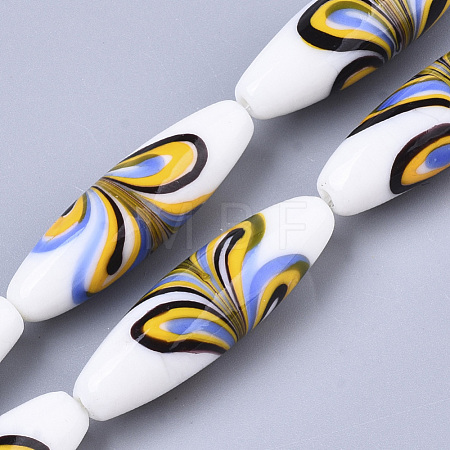 Handmade Lampwork Beads Strands LAMP-T007-01C-1